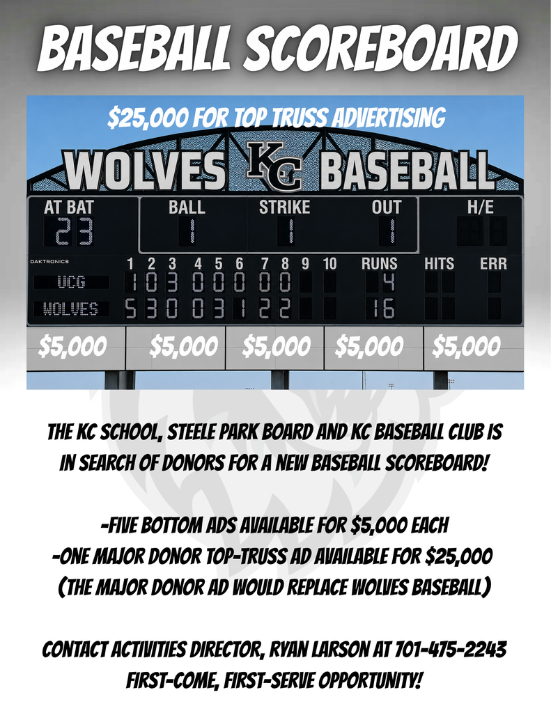 Baseball Scoreboard Flier Advertisement