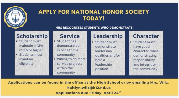 National Honor Society application 