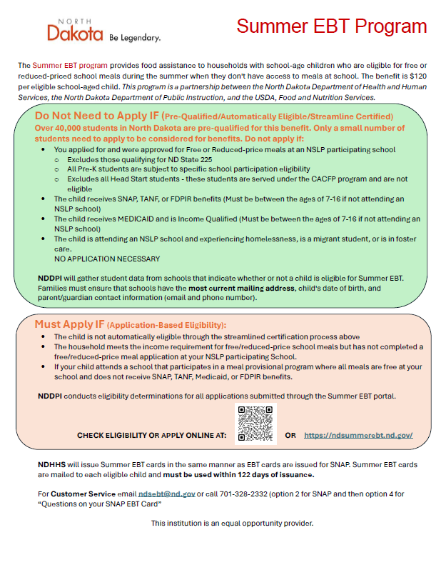 2026 Summer EBT Fact Sheet