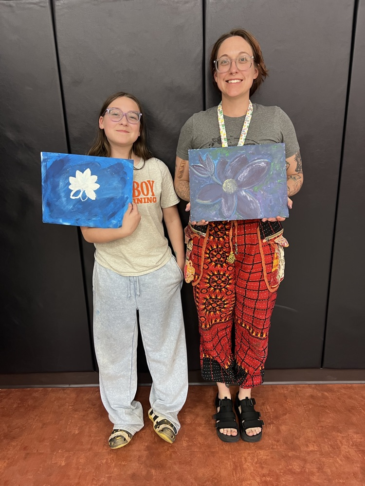 painting with mom