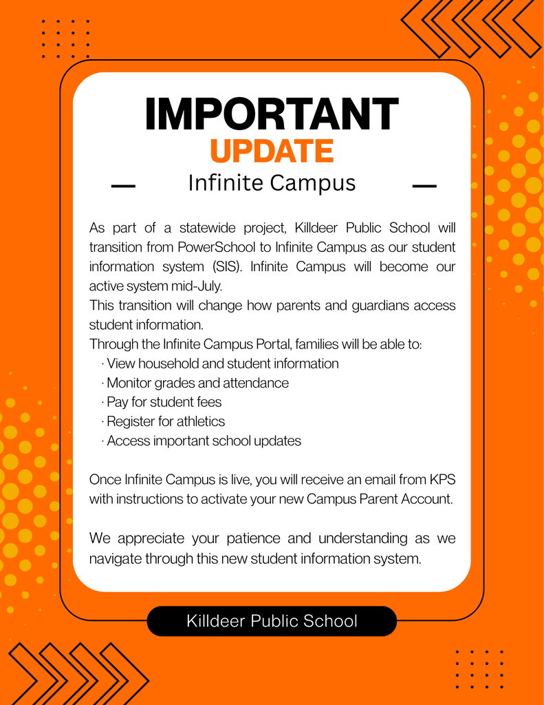 Infinite Campus Update