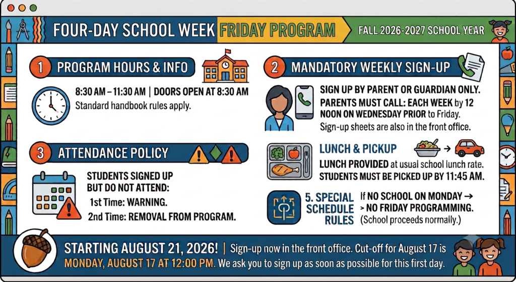 Four-Day School Week-Friday Programming