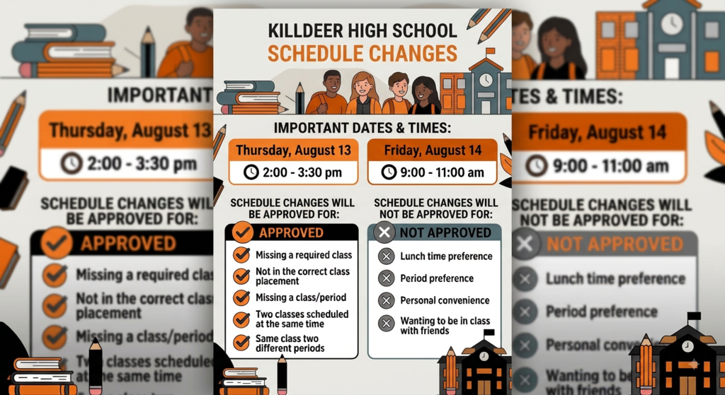 KHS Schedule Change Information