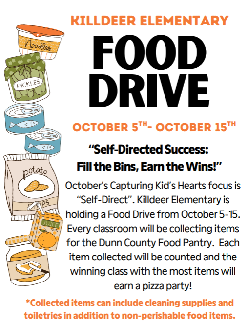 KES Food Drive Oct 5-15