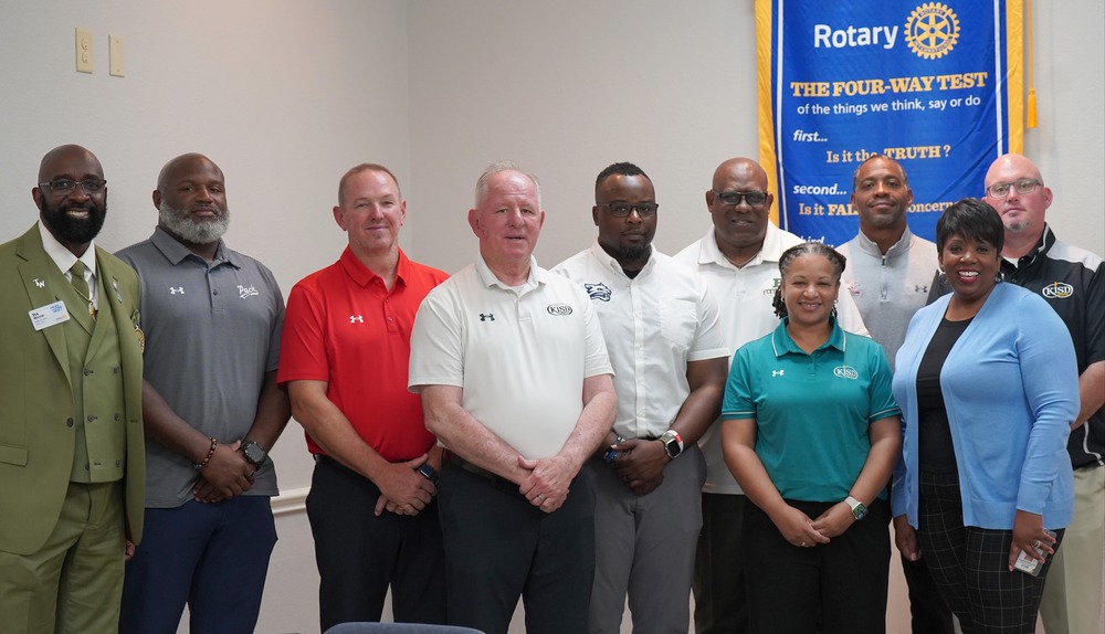 KISD coaches at Rotary Club