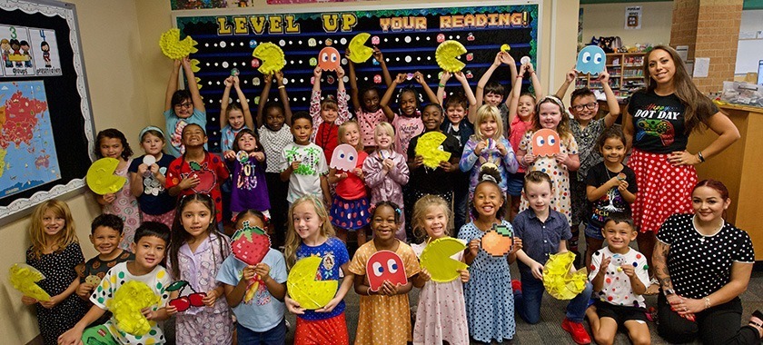 Global Dot Day at Meadows ES