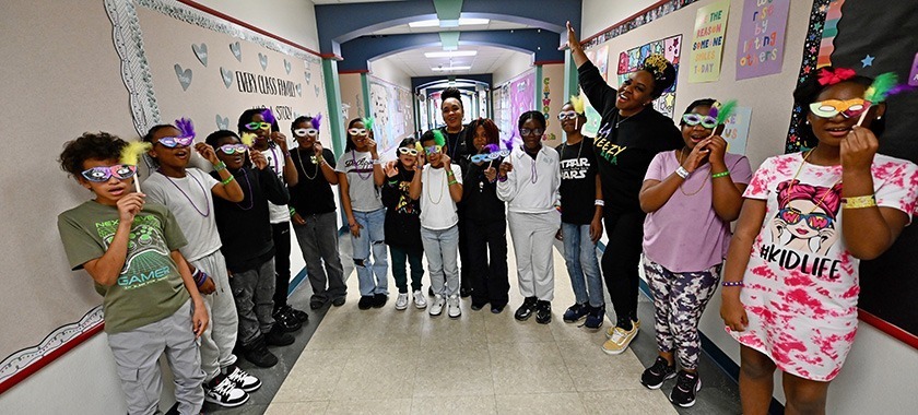 Mardi Gras lesson Ira Cross ES