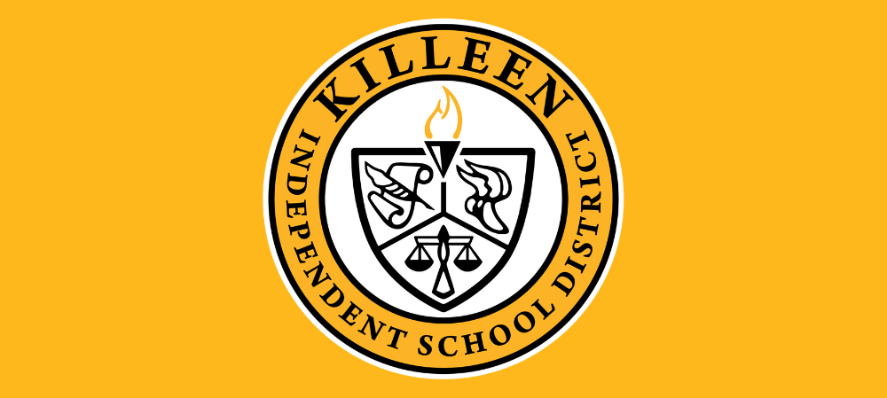 gold background with KISD seal