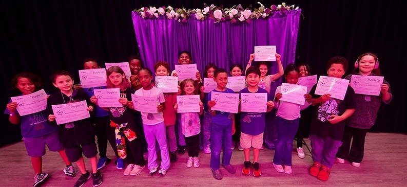 Purple Up Day Clifton Park ES