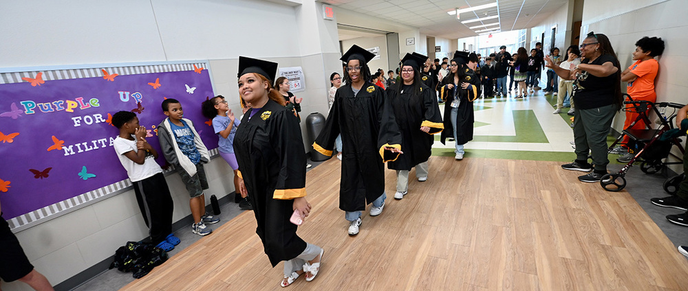 Early College HS senior walk