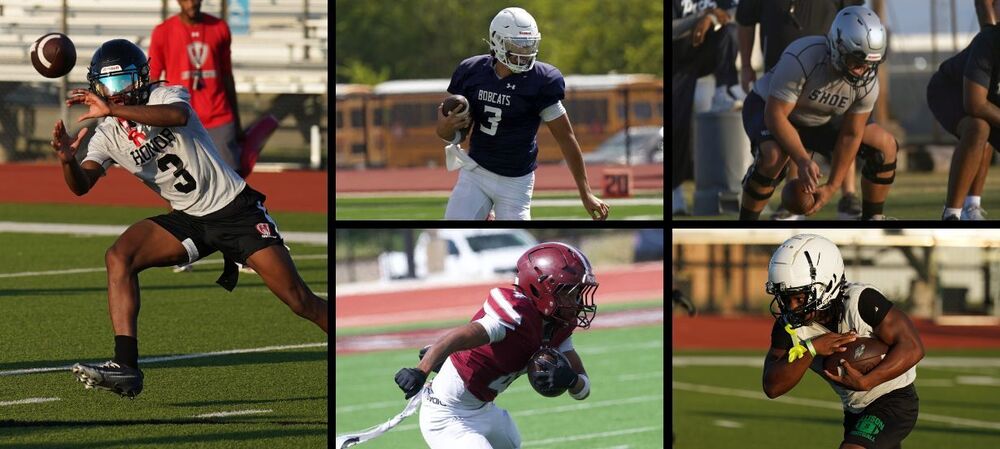 Five football players