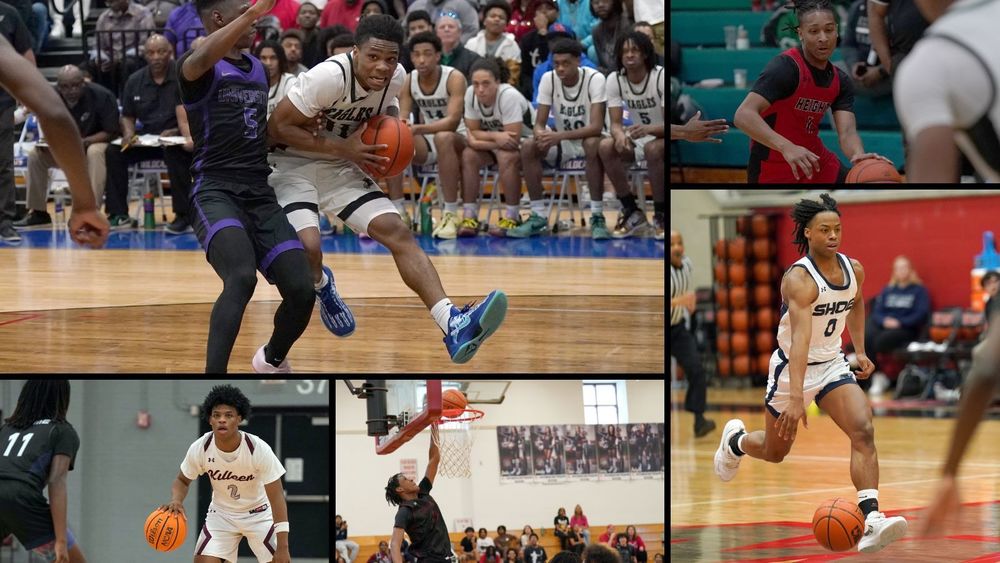 Boys basketball collage 2025