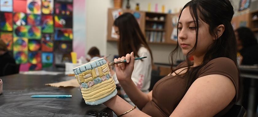 Nolan MS advanced art class