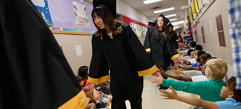 Early College senior walk 2026