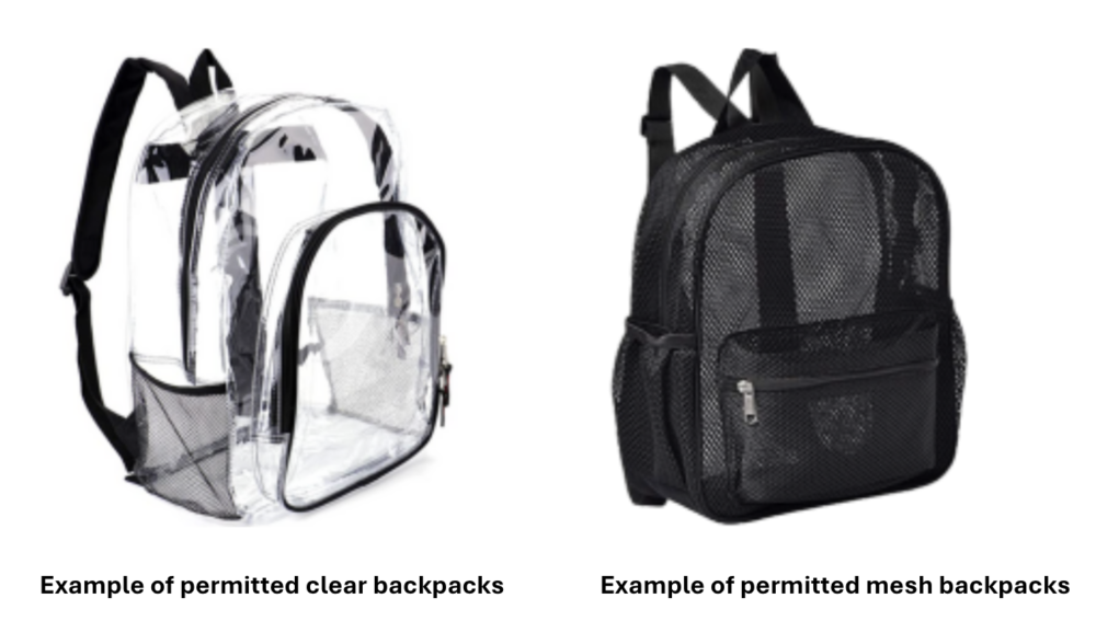 Clear backpacks