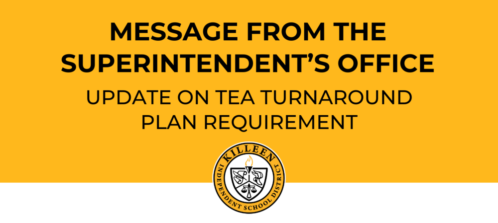 Update on TEA Turnaround Plan Requirement