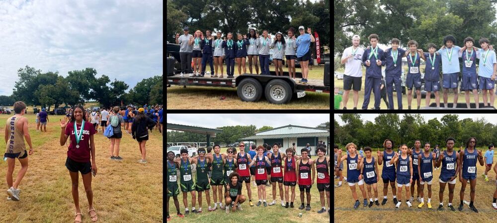 Five photos of Killeen ISD cross country runners