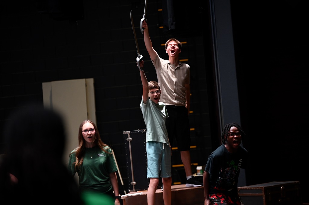 theater students on stage