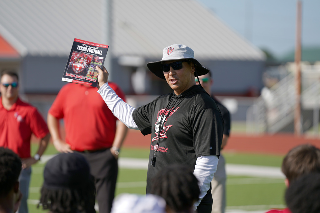 HHHS commemorative Dave Campbell's Texas Football magazine reveal 2025