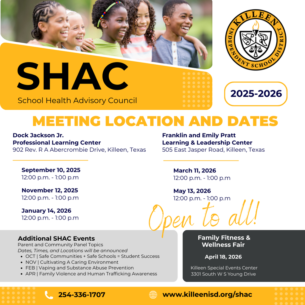 shac meeting location and dates