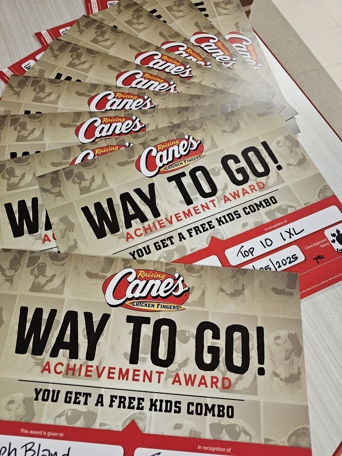 Raising Cane's award