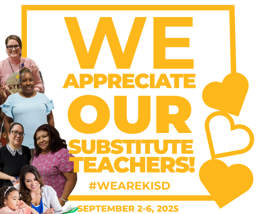 We appreciation our substitute teachers