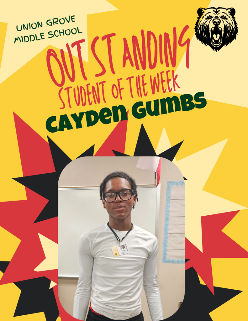 Cayden Gumbs, Outstanding Student of the Week!