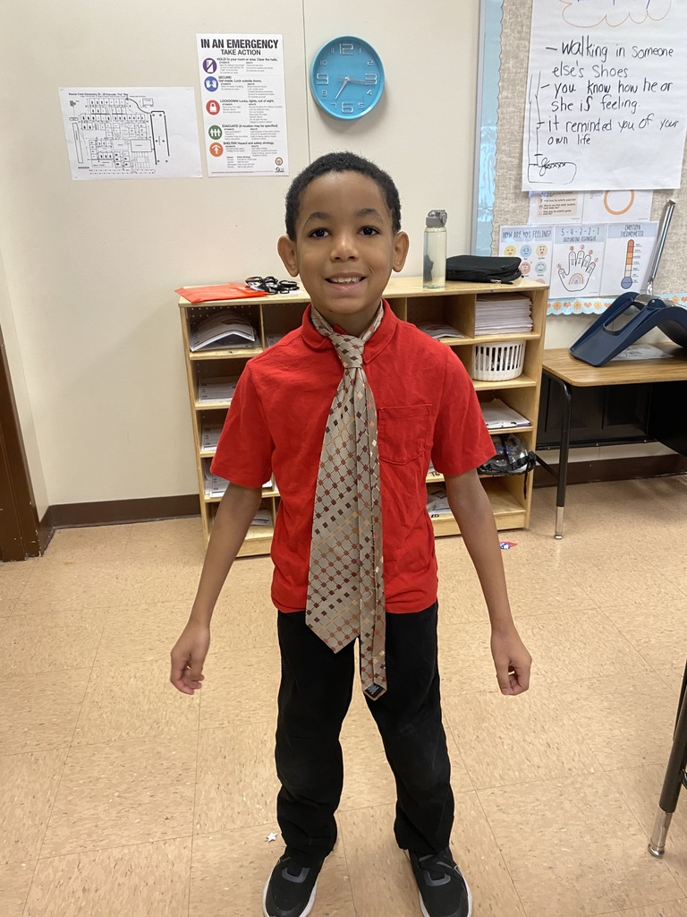 student with tie