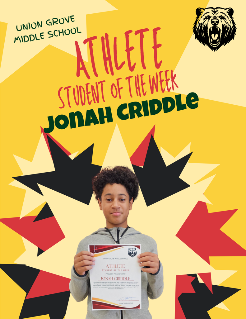 Jonah Criddle Athlete of he Week!