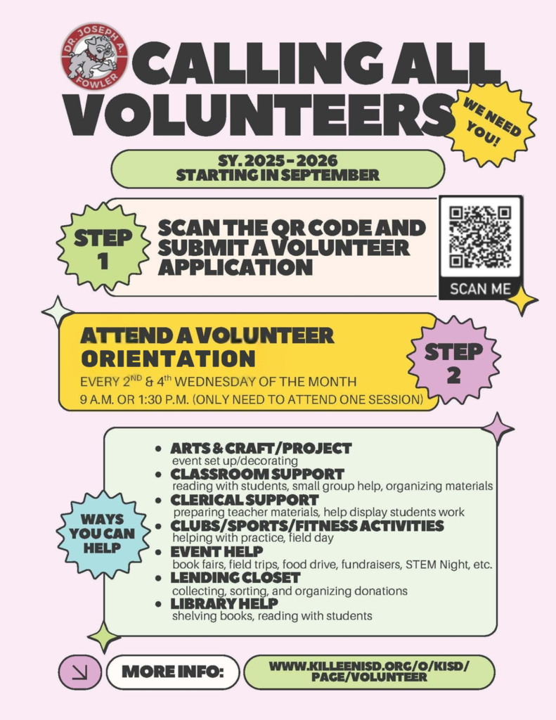 Volunteer Orientation every 2nd & 4th Wednesday of the month