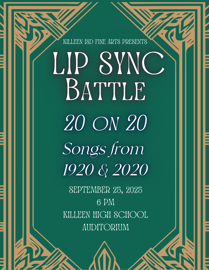 Green background with Gold Border Advertising Lip Sync Battle