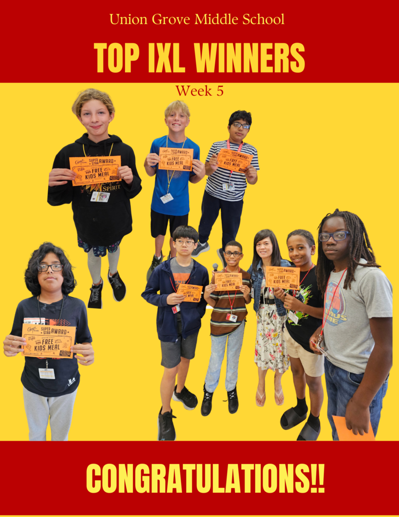 Congratulations to our Top 10 IXL winners