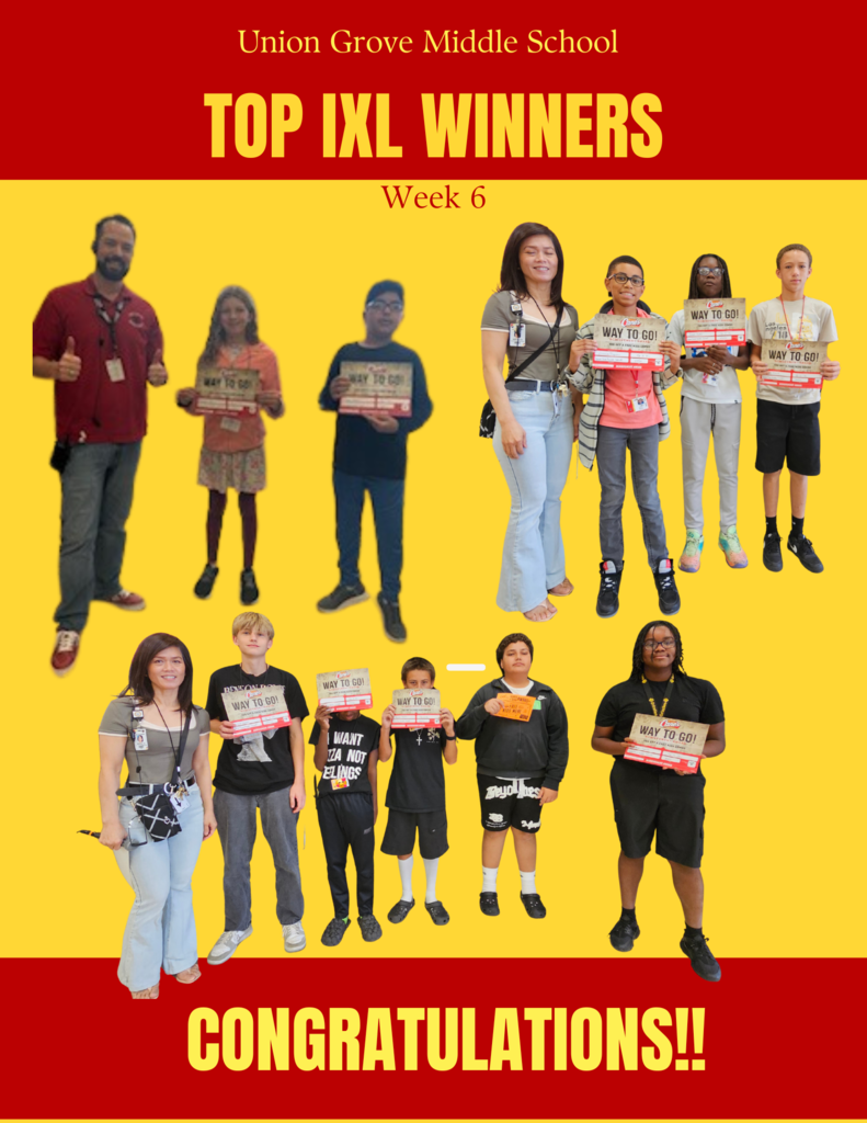 Congratulations to our Top 10 IXL winners!
