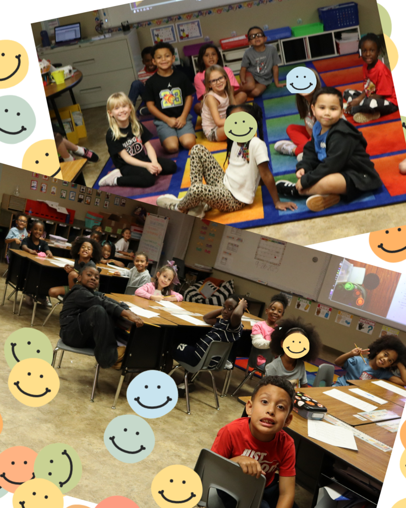 smiley photos of students from Ms. Wade and Ms. Sueoka
