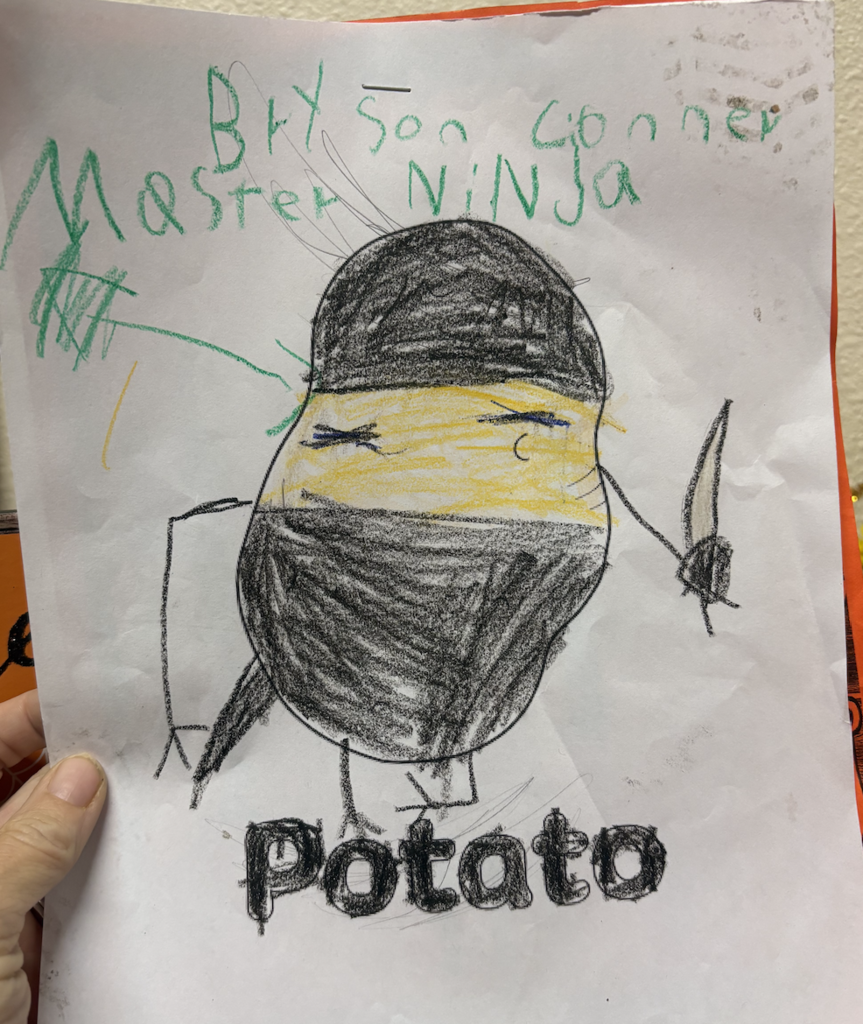 Potato in costume