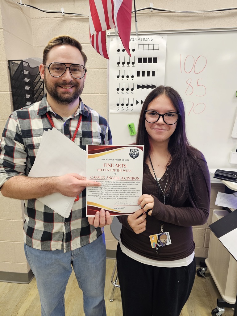 Mr. Wright and Carmen- Angelica Cintron