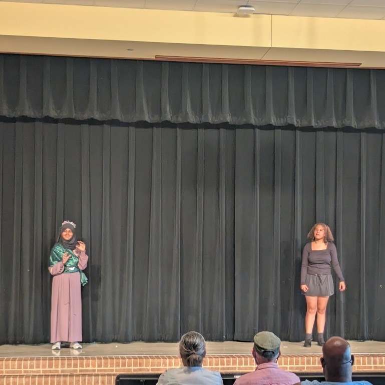 Two theatre students