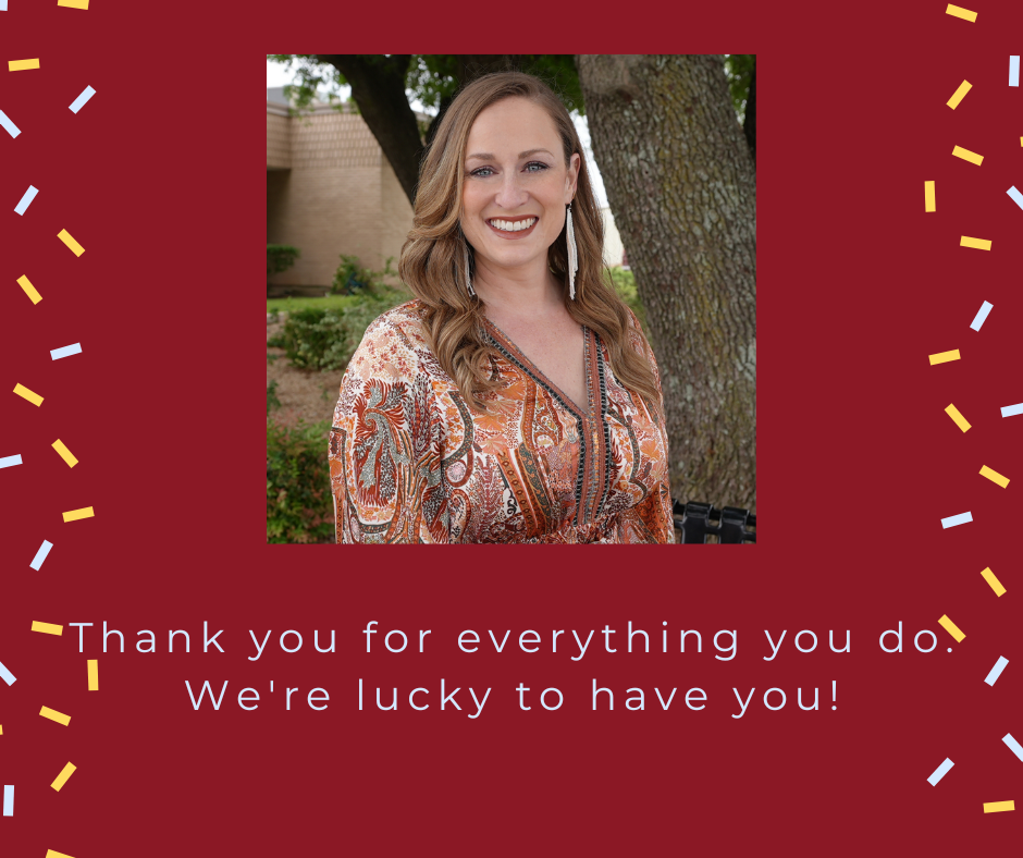 Picture with thank you