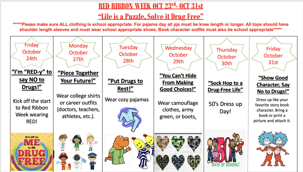 Flyer for dress up days