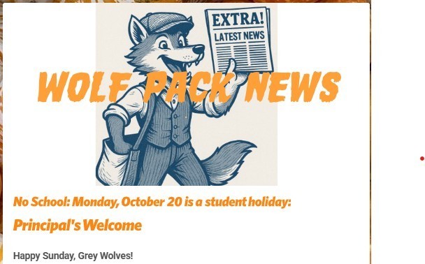 SHS - Grey Wolves Weekly Update