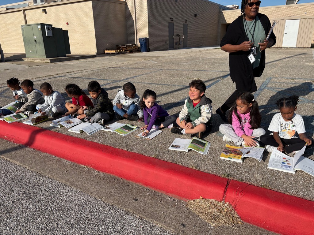 students outside observing sun