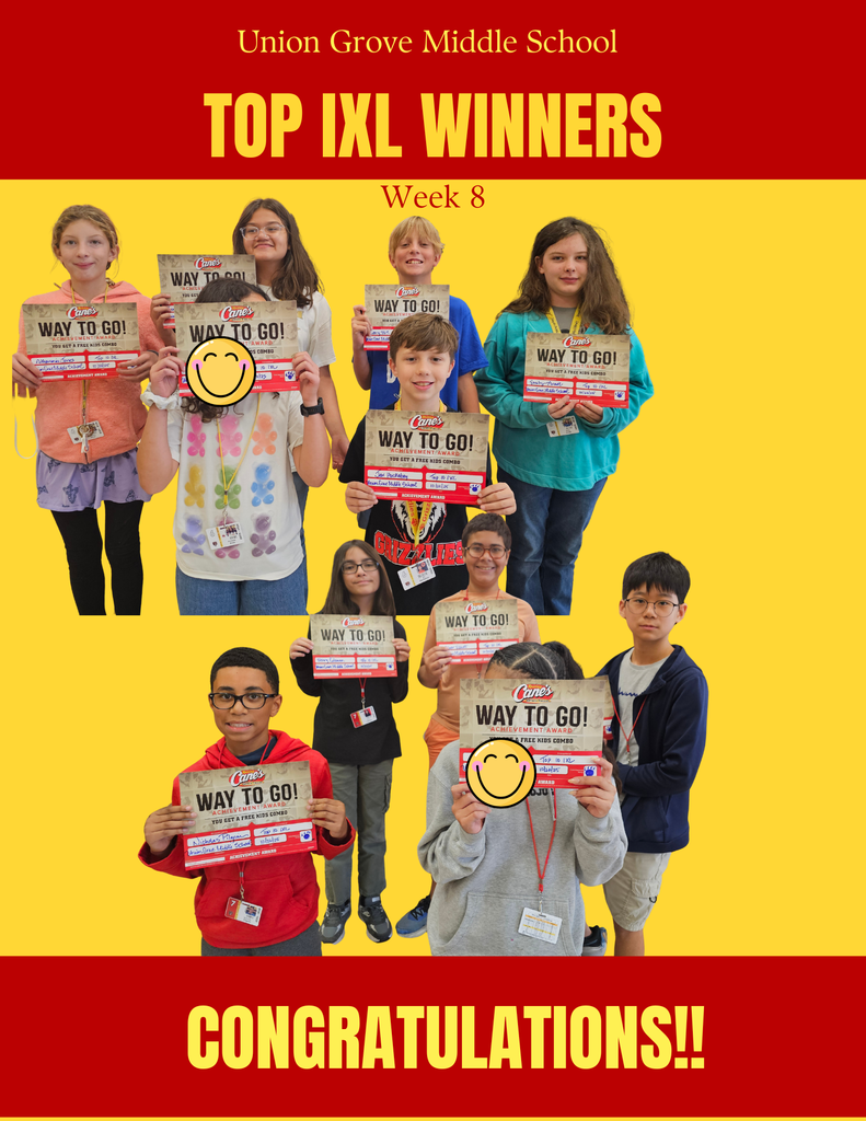 Congratulations to our Top 10 IXL students!