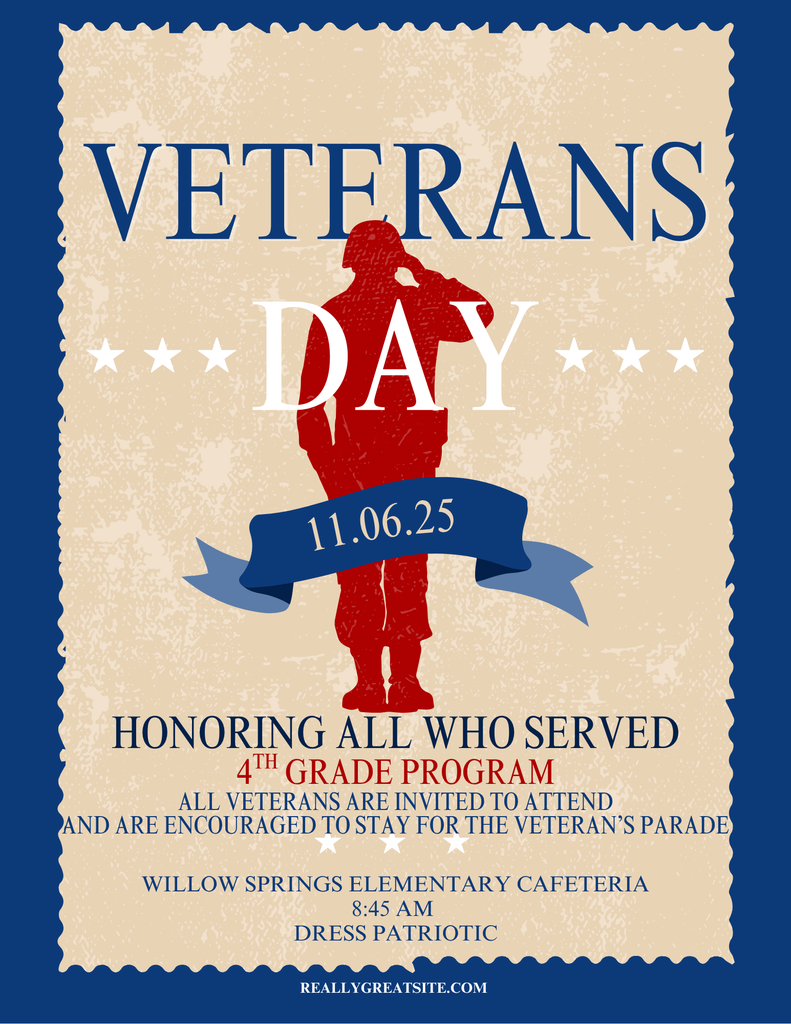 Veterans Day flyer