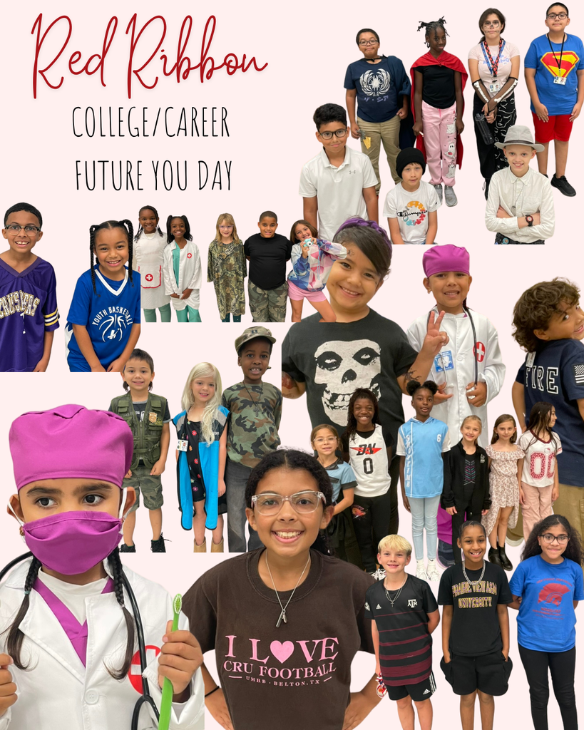 Last week, Red Ribbon Week reminded us that making healthy choices keeps our future bright! 🌟💪 #DrugFreeLooksLikeMe #RedRibbonWeek #HornetStrong  Enjoy some of the fun dress up days we had 😁