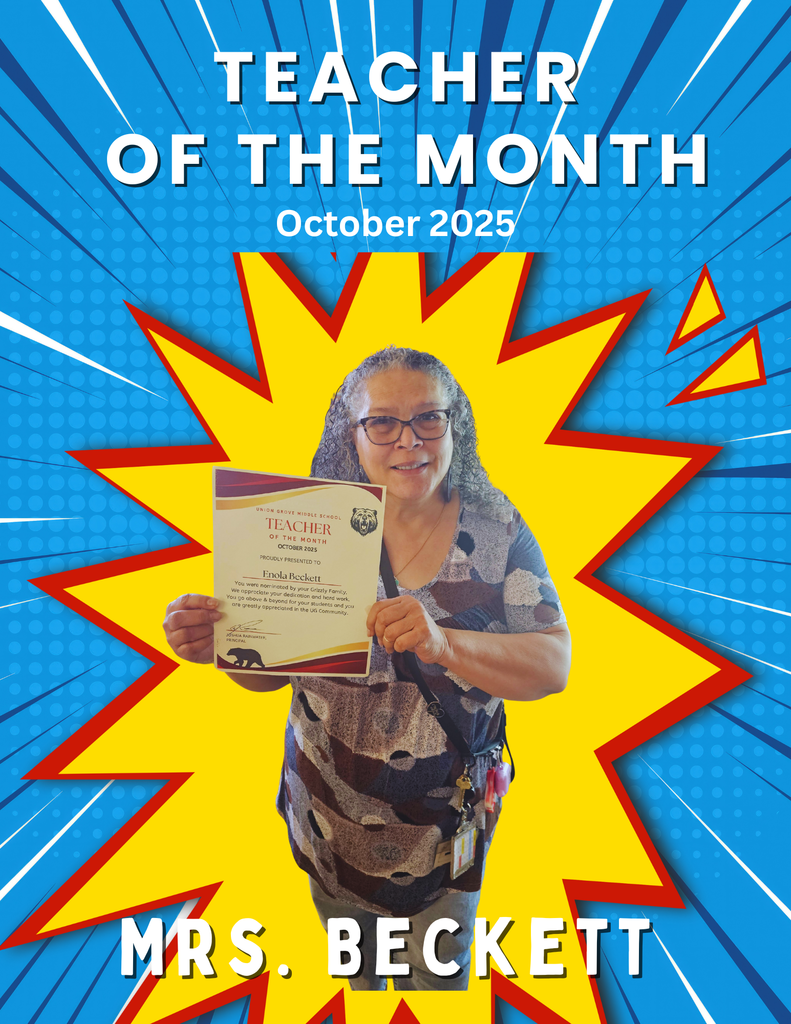 Teacher Of the Month, Mrs. Beckett