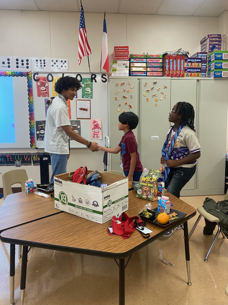 Students shaking hands