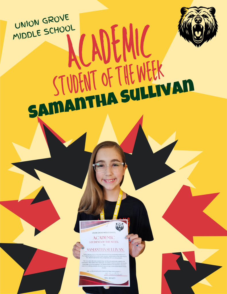 Academic Student of the Week, Samantha Sullivan
