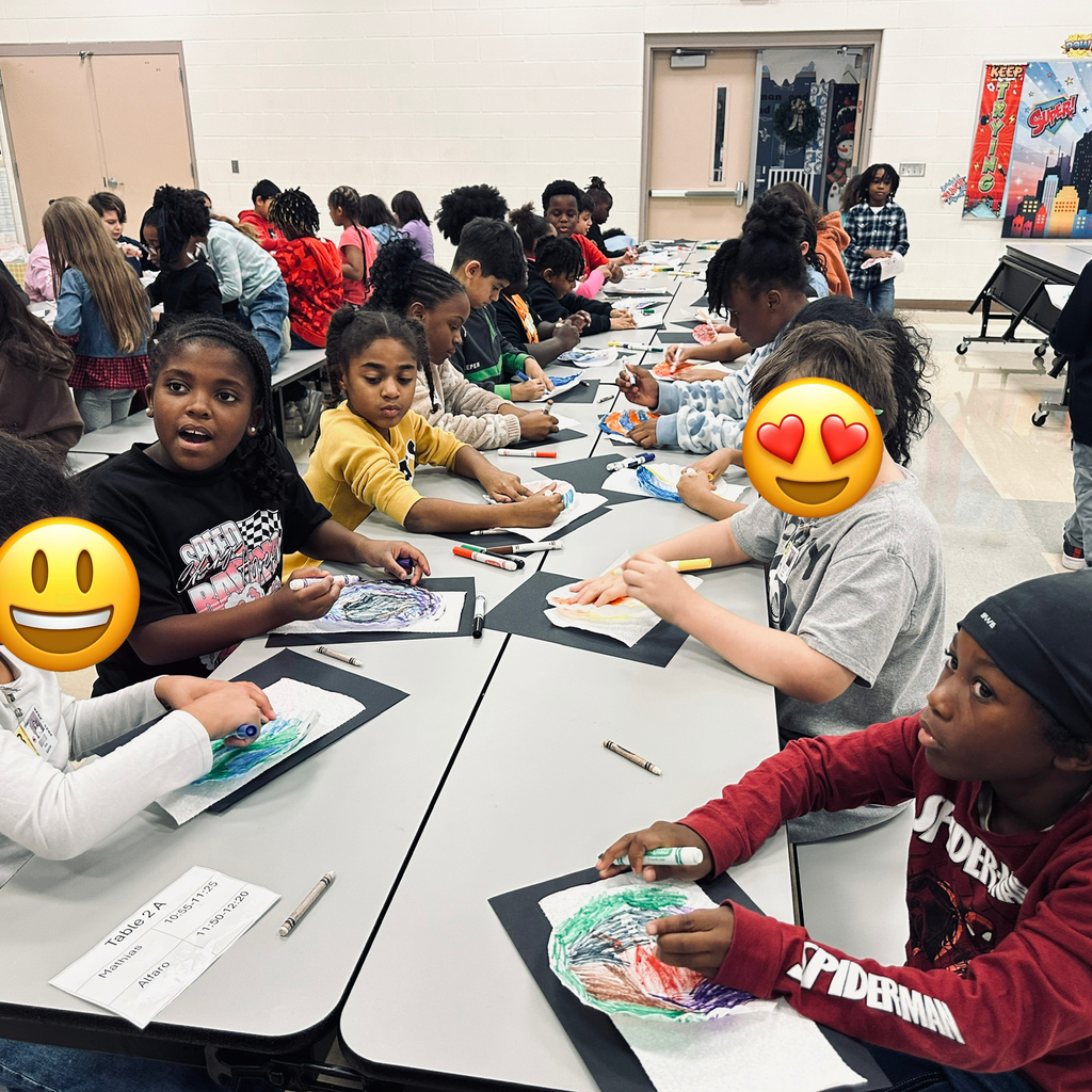Students working