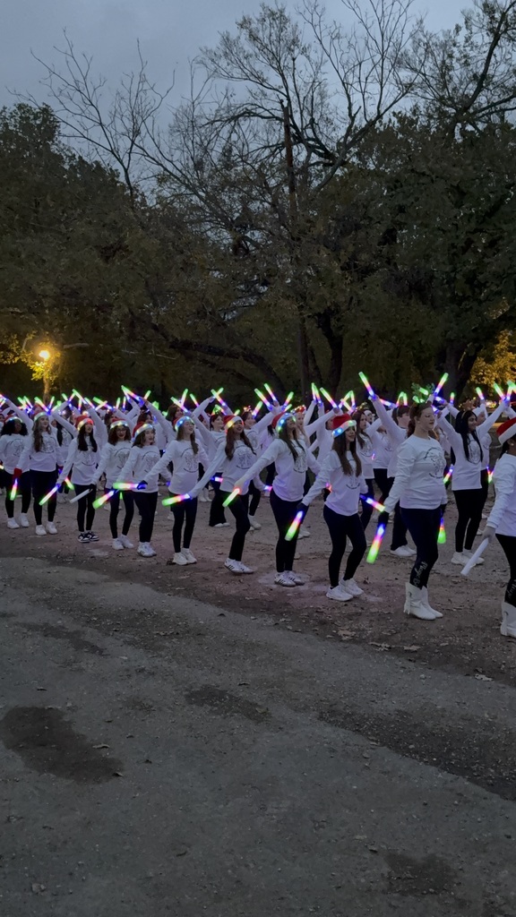 The Golden Belles in the Christmas parade in Salado