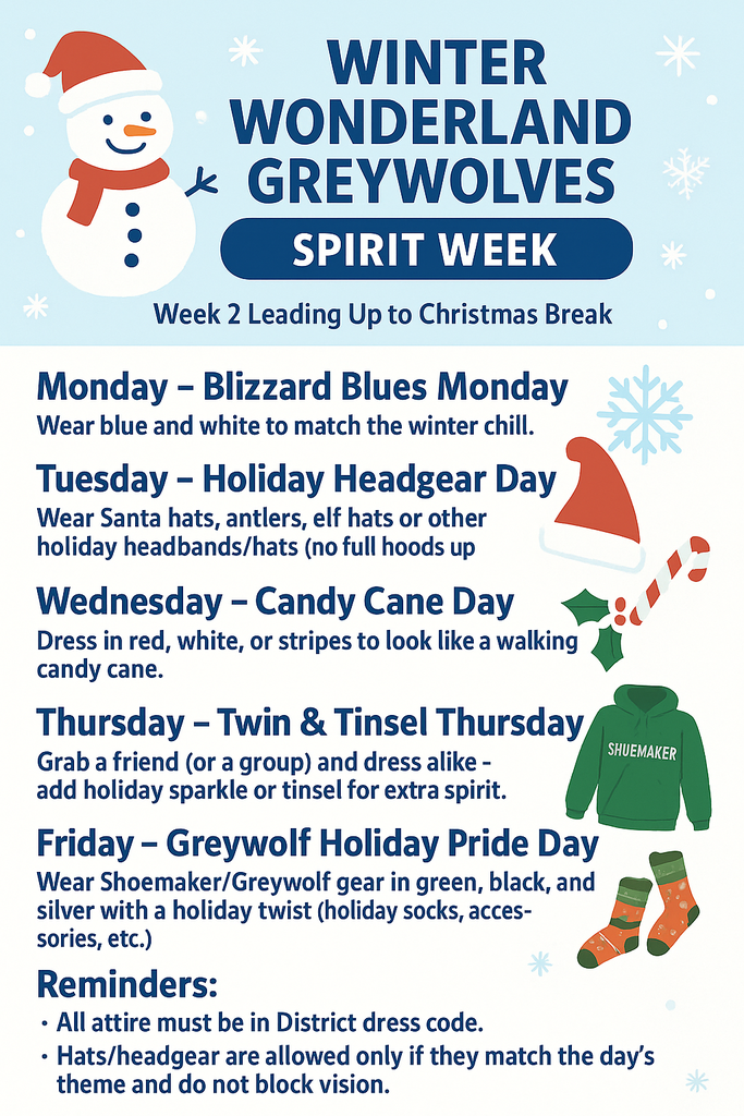 SHS - Grey Wolves Weekly Update